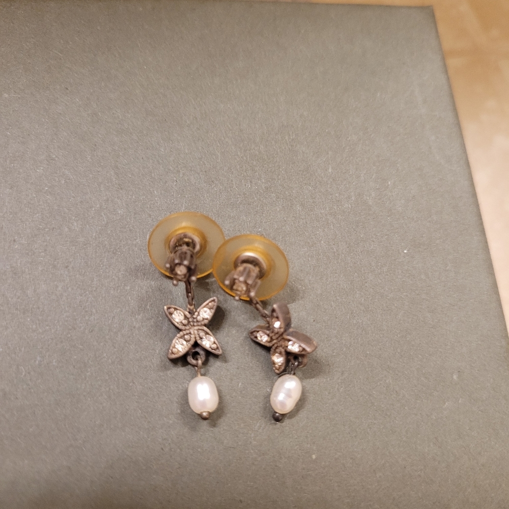Butterfly Pearl Earrings